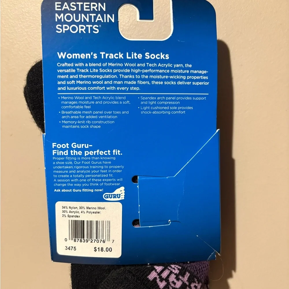 Eastern Mountain Sports Women's Track Lite Tab Ankle Socks